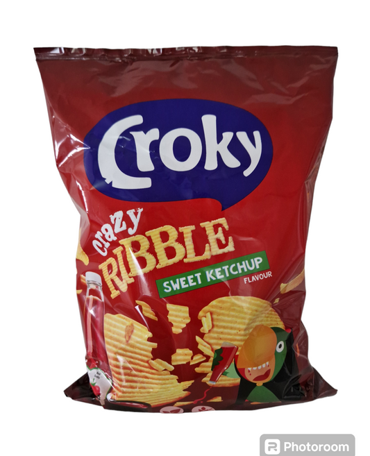 Croky Crazy Ribble Sweet Ketchup Chips 130g