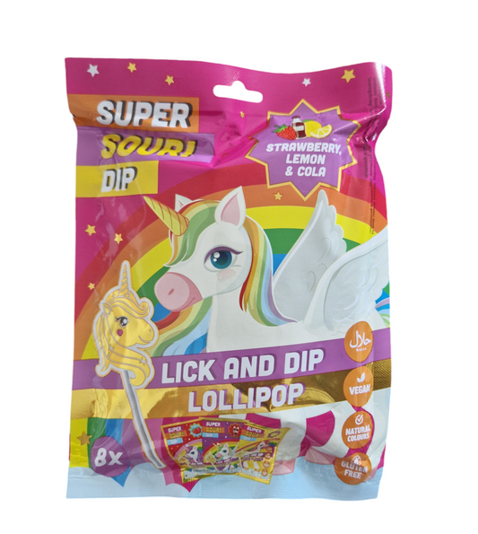 Lick and Dip Lollipop 8x14g