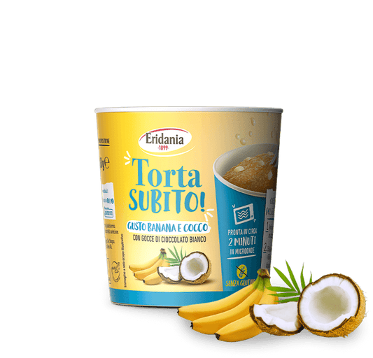 Eridania Torta Becherkuchen Bananen-Kokos 60g