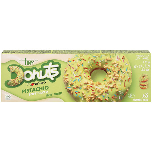 Cuorenero Tiny Donuts Pistacchio 3x37g